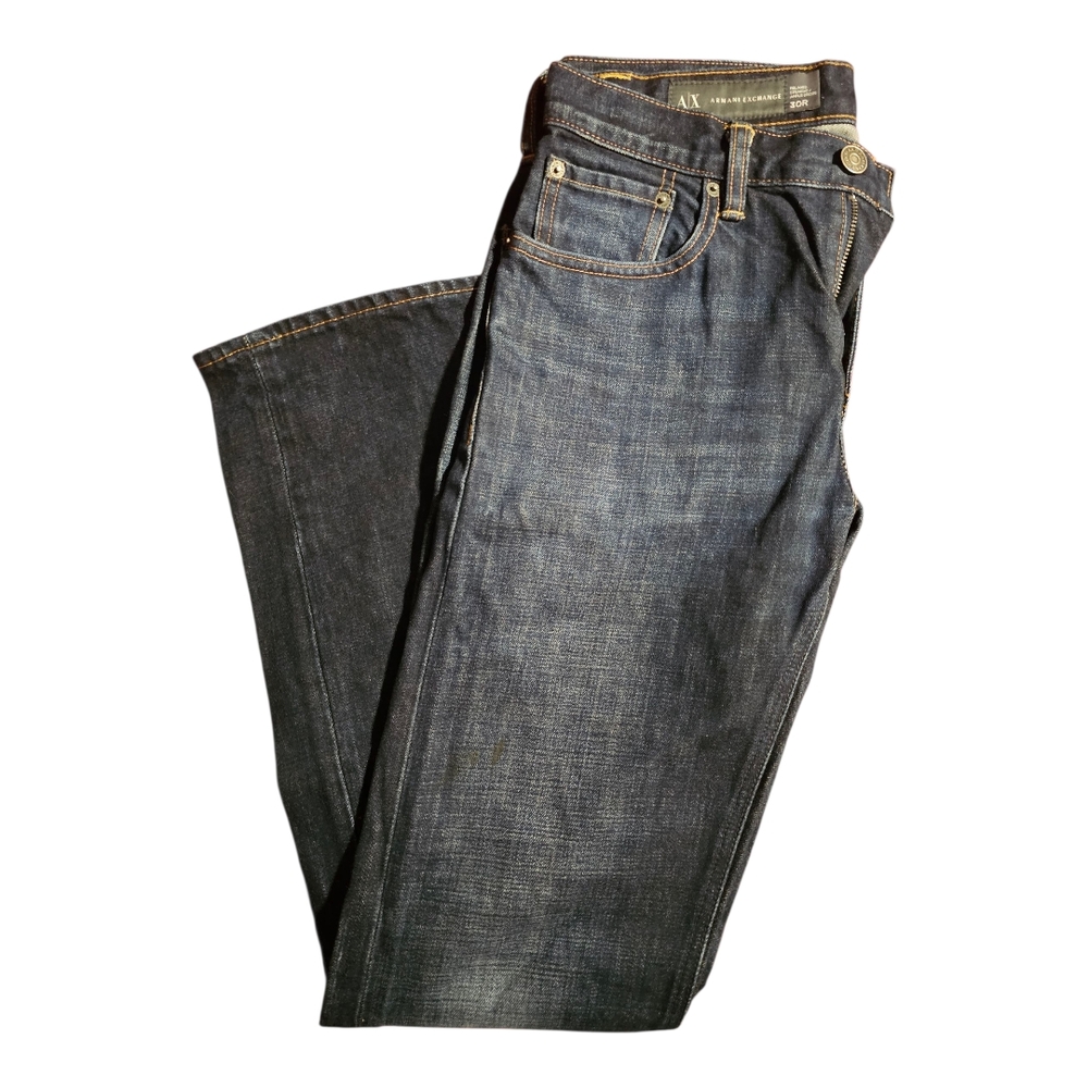 Armani Exchange Men's Dark Blue Straight Jeans ❤️